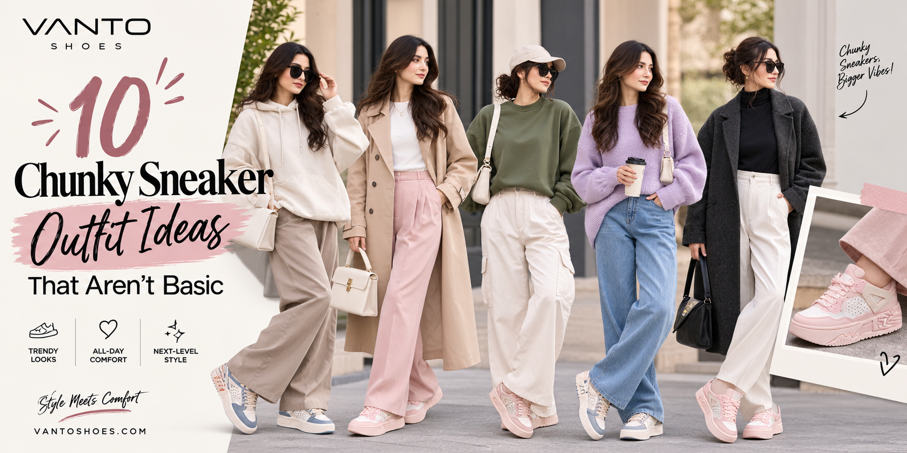 10 Chunky Sneaker Outfit Ideas That Aren't Basic