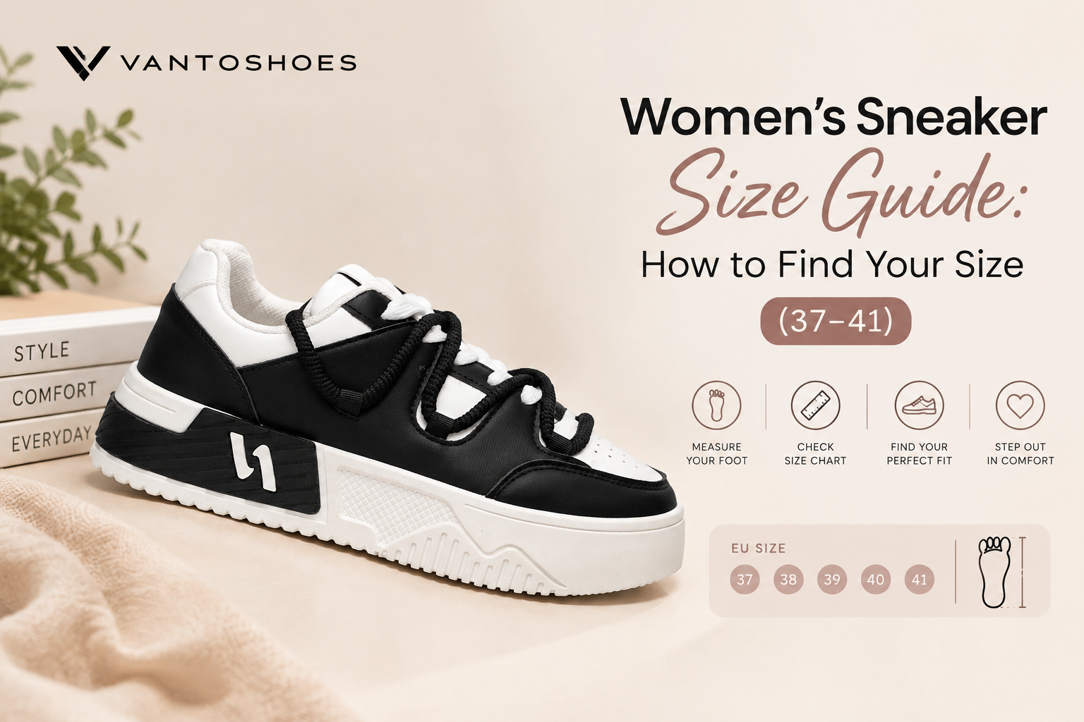 Women's Sneaker Size Guide: How to Find Your Size (37–41)