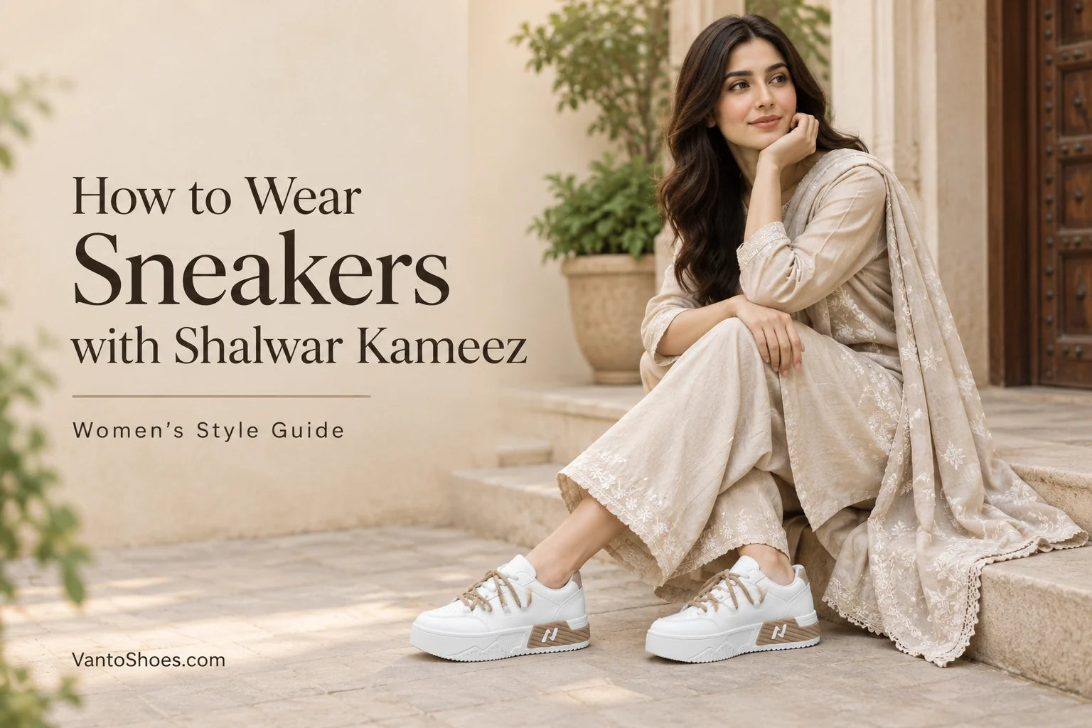 How to Wear Sneakers with Shalwar Kameez