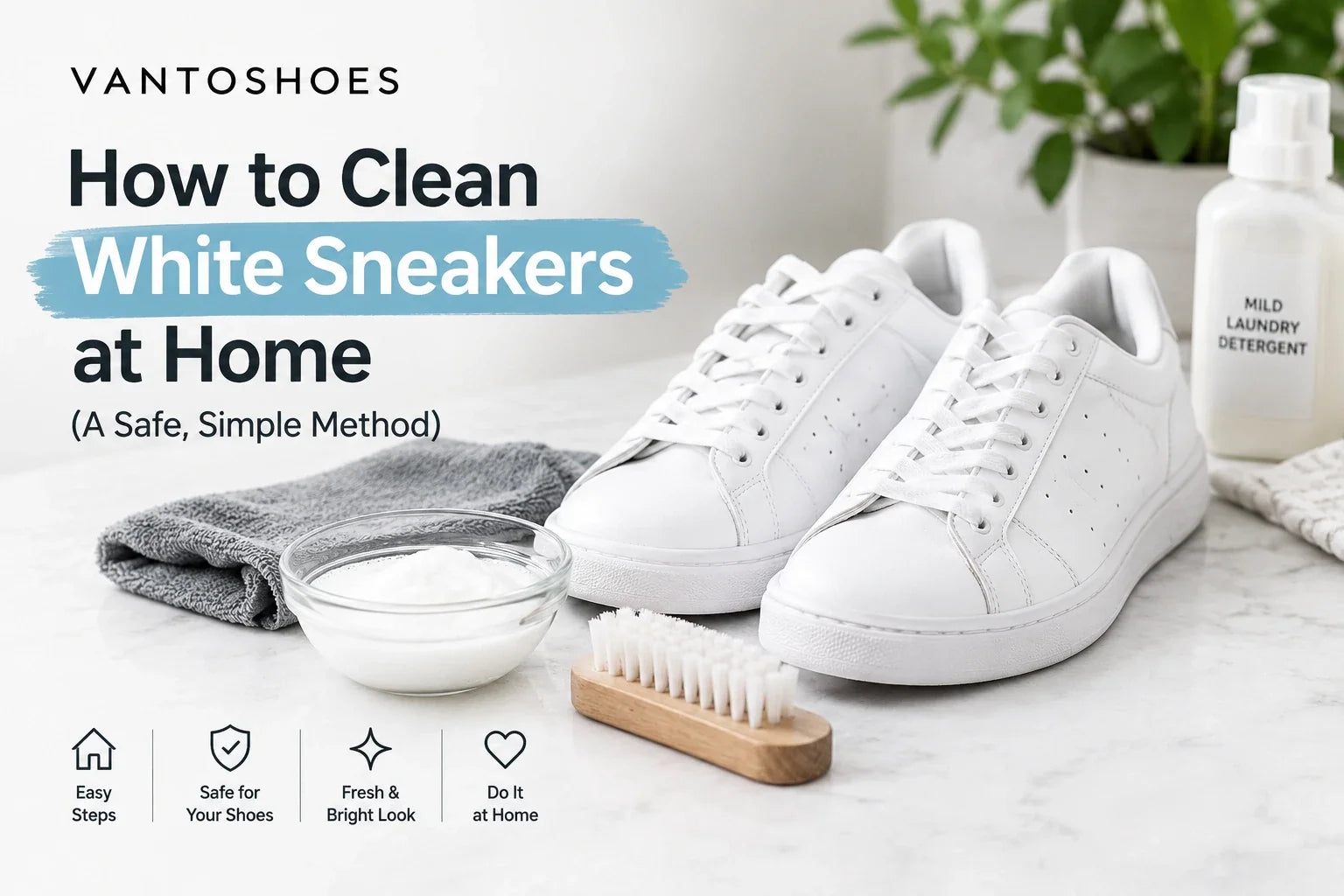How to Clean White Sneakers at Home (A Safe, Simple Method)