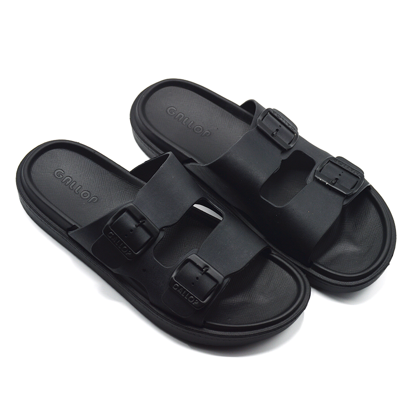 Men’s Double Buckle Comfort Slides