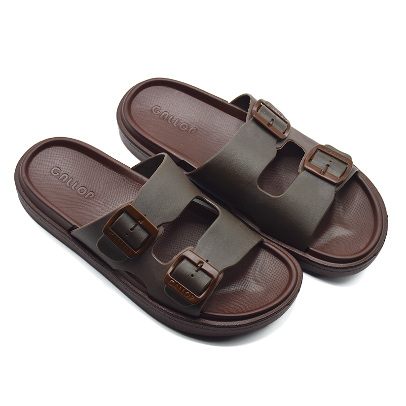 Men’s Double Buckle Comfort Slides