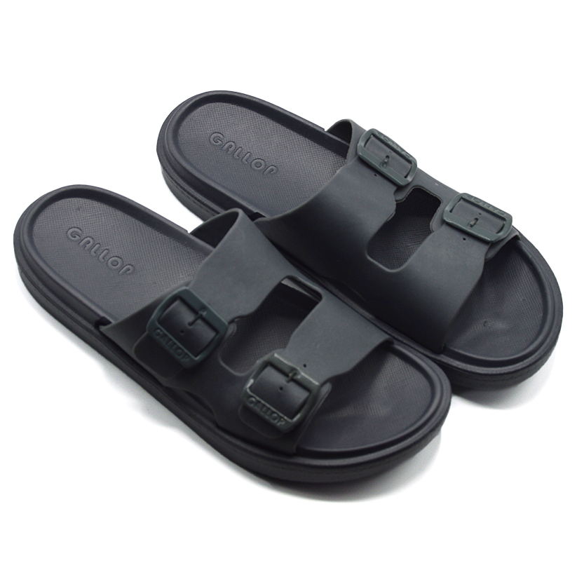 Men’s Double Buckle Comfort Slides