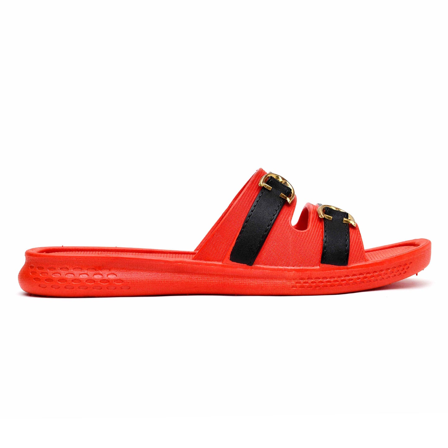 Women Double Buckled Slides