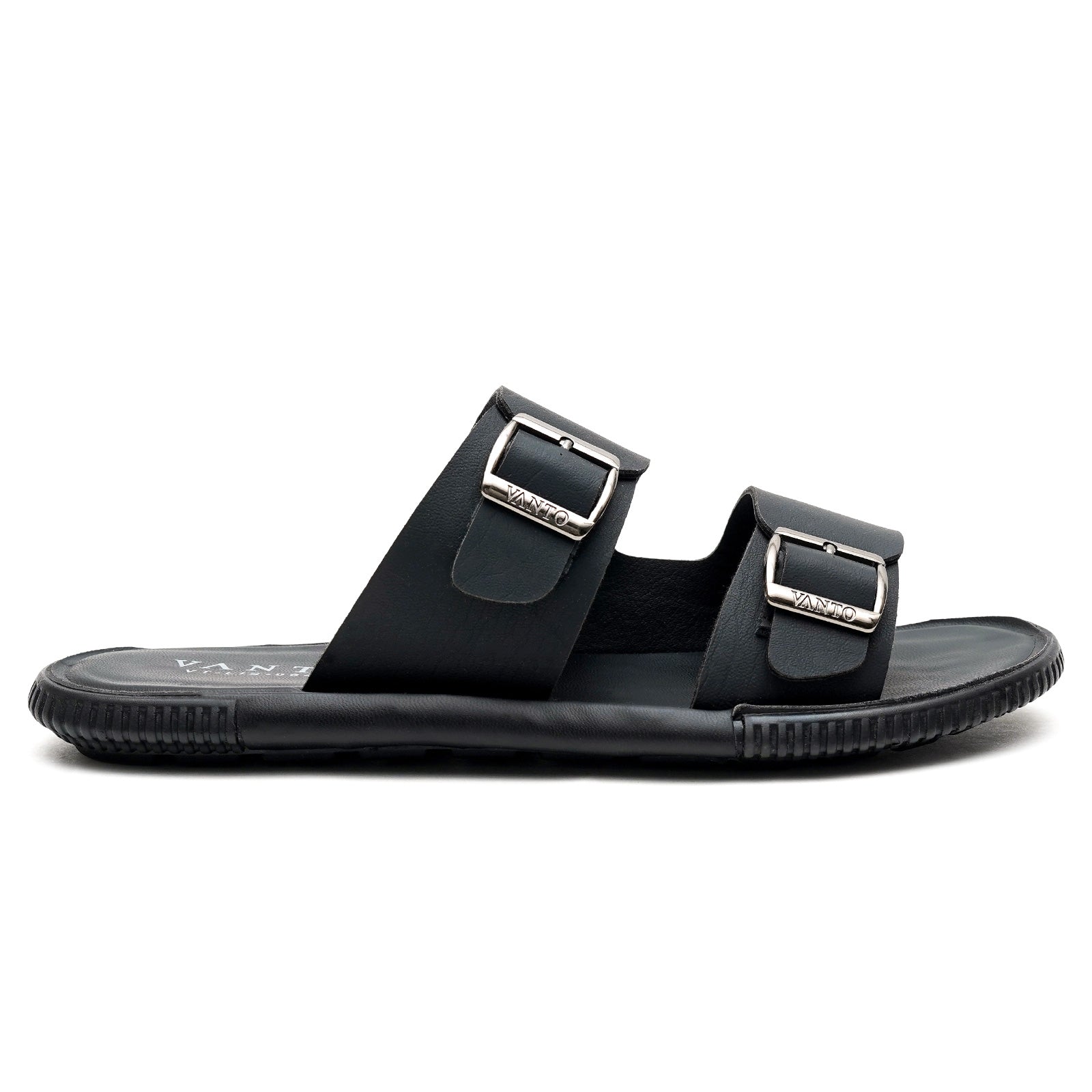 Men's Classic Double Buckled Slippers Secondary image