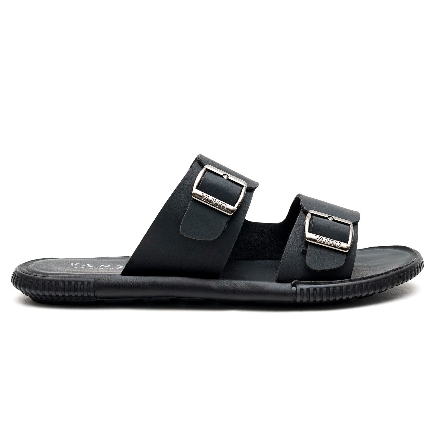Men's Classic Double Buckled Slippers