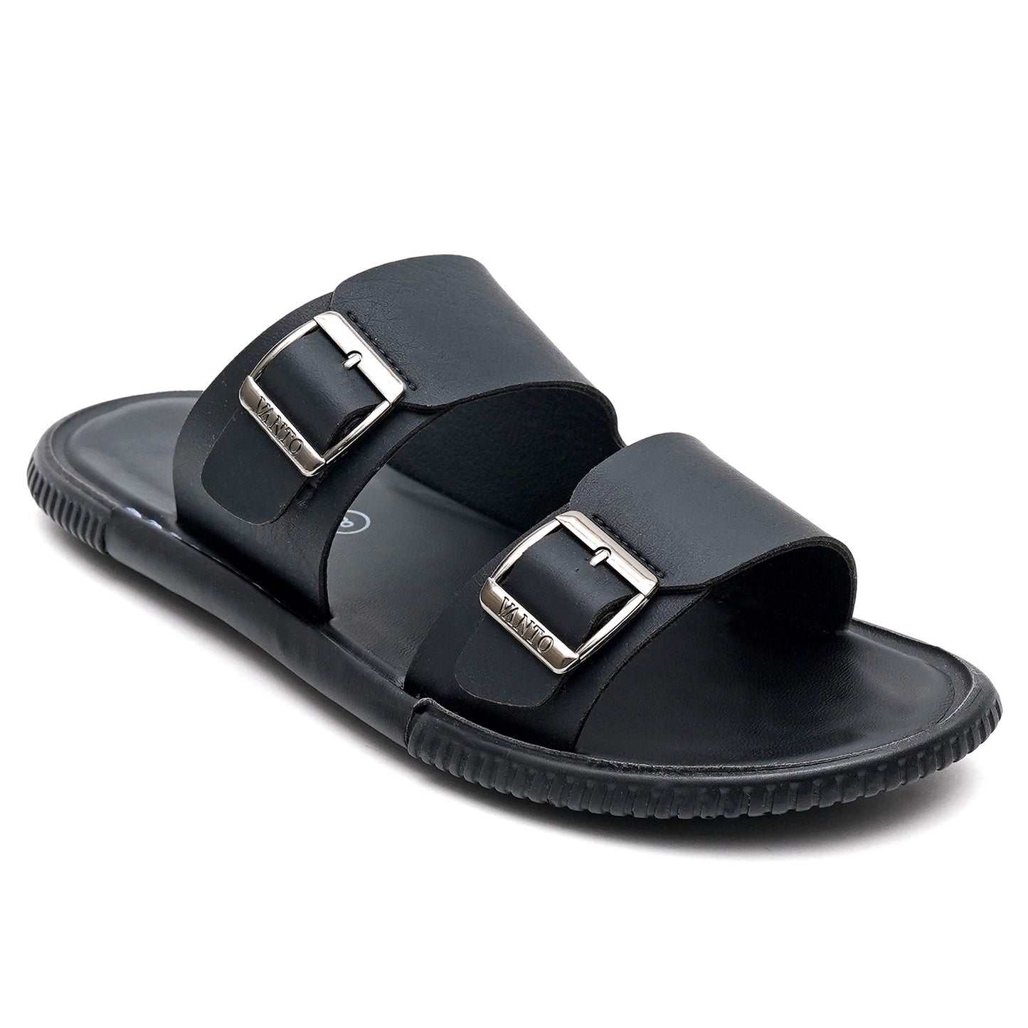 Men's Classic Double Buckled Slippers