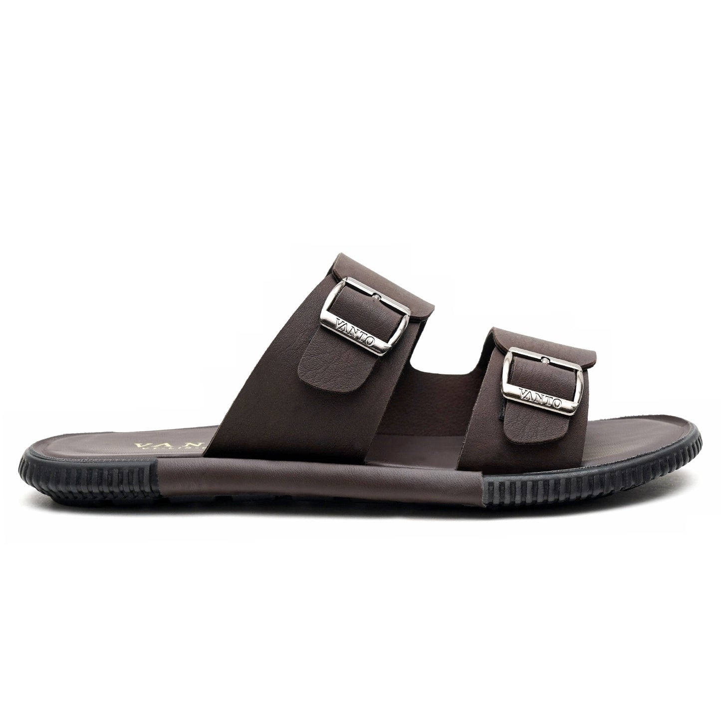 Men's Classic Double Buckled Slippers