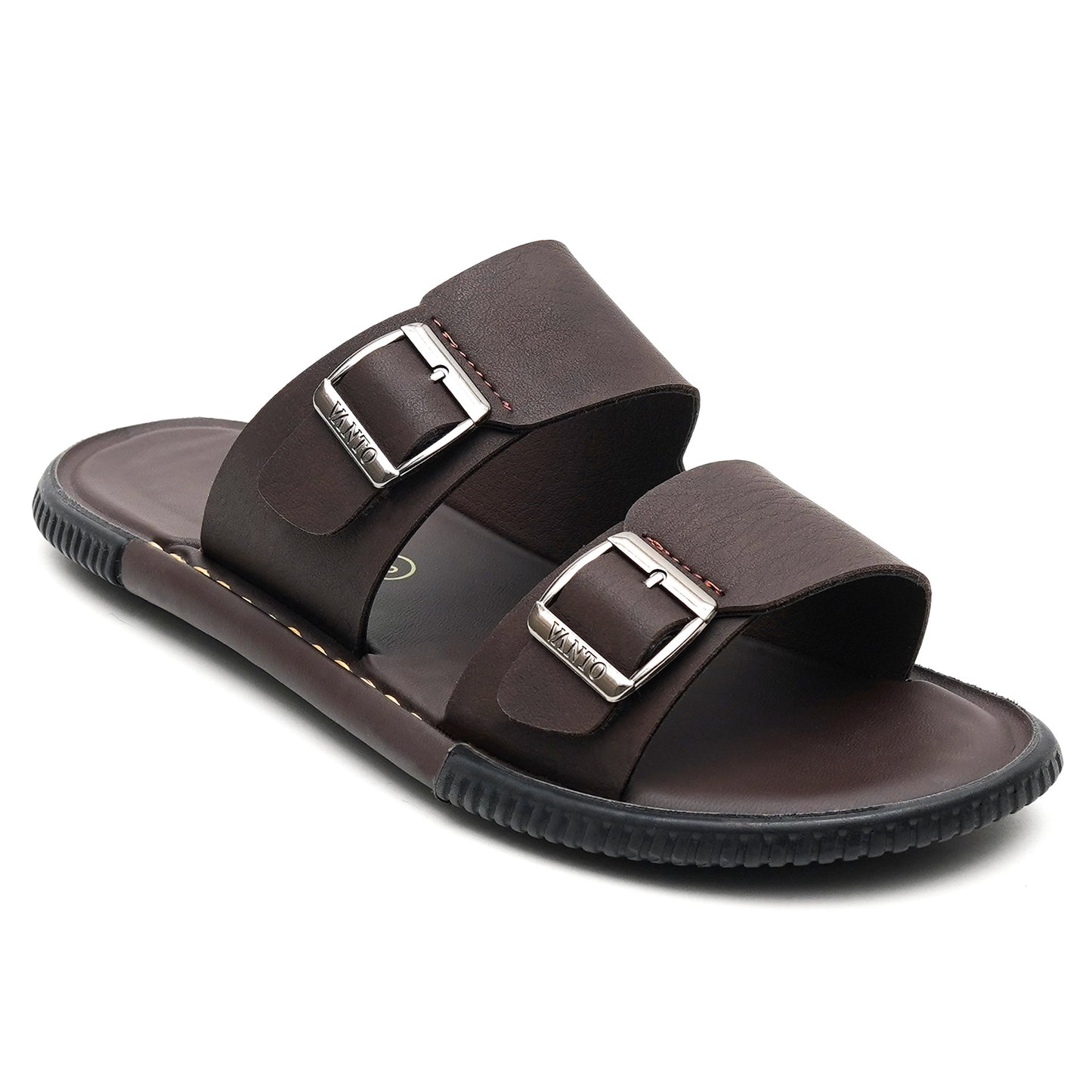 Men's Classic Double Buckled Slippers