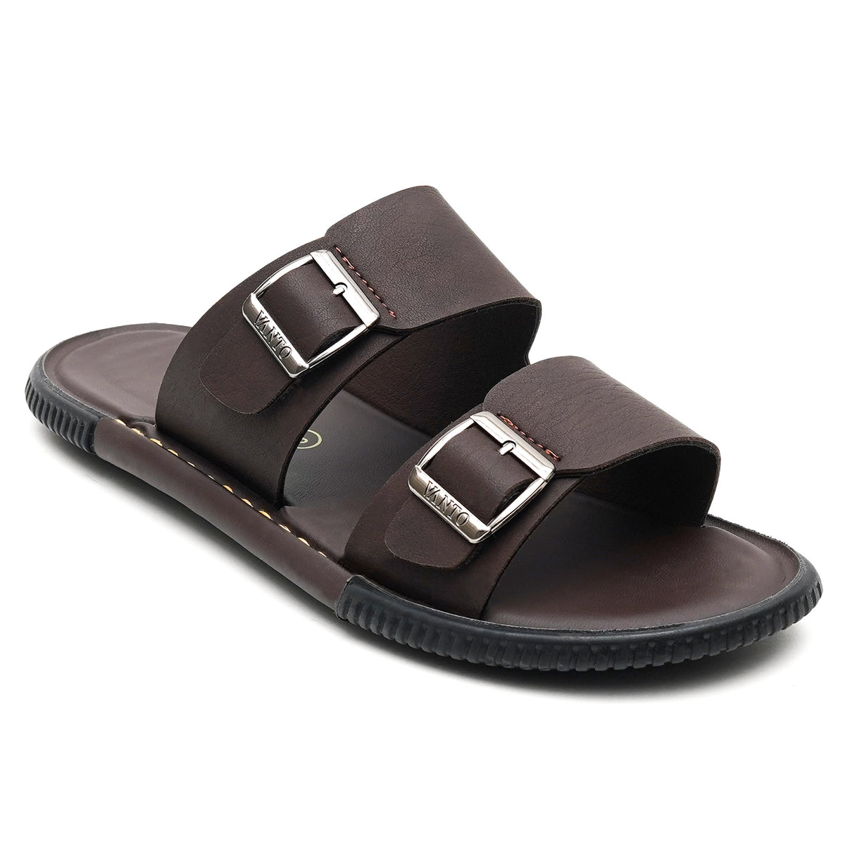 Men's Classic Double Buckled Slippers