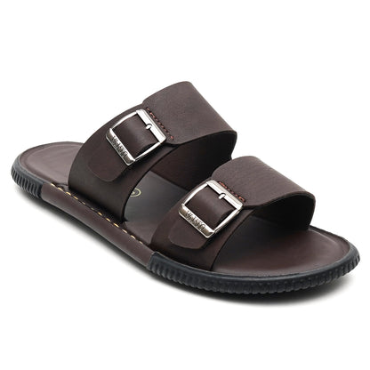 Men's Classic Double Buckled Slippers