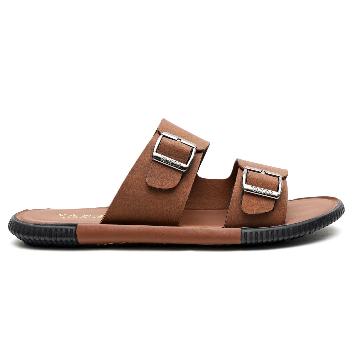 Men's Classic Double Buckled Slippers