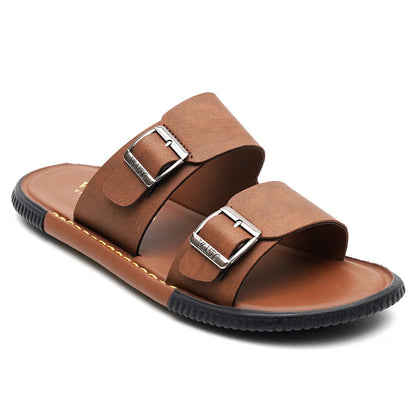 Men's Classic Double Buckled Slippers