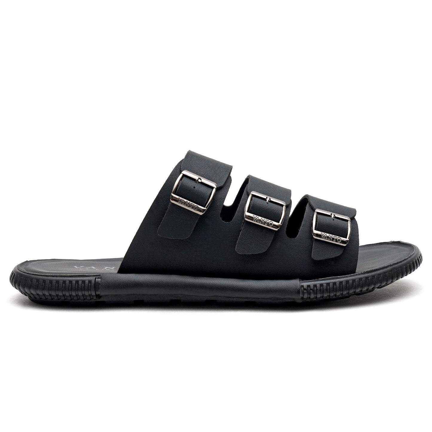 Men's Classic Triple Buckled Slippers
