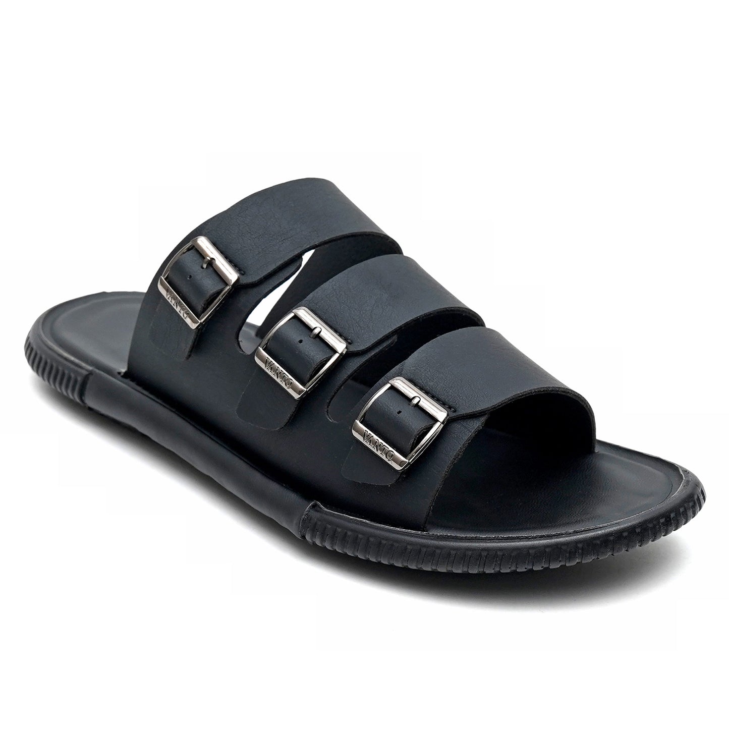 Men's Classic Triple Buckled Slippers