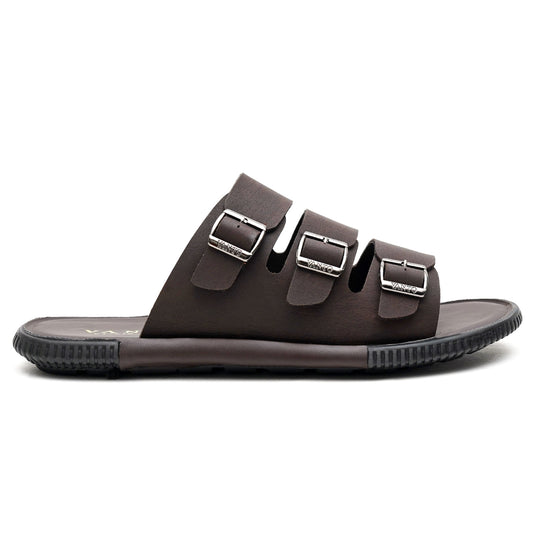Men's Classic Triple Buckled Slippers