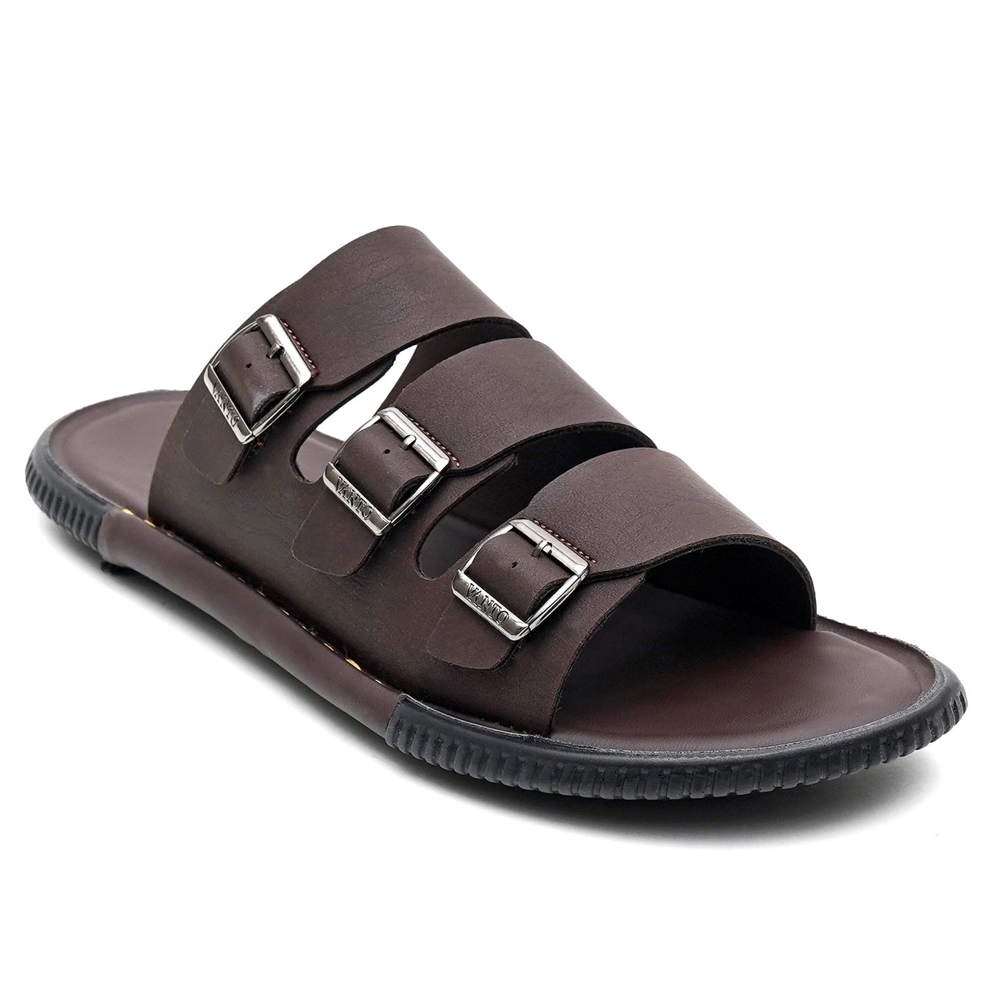Men's Classic Triple Buckled Slippers