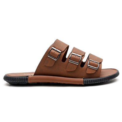 Men's Classic Triple Buckled Slippers