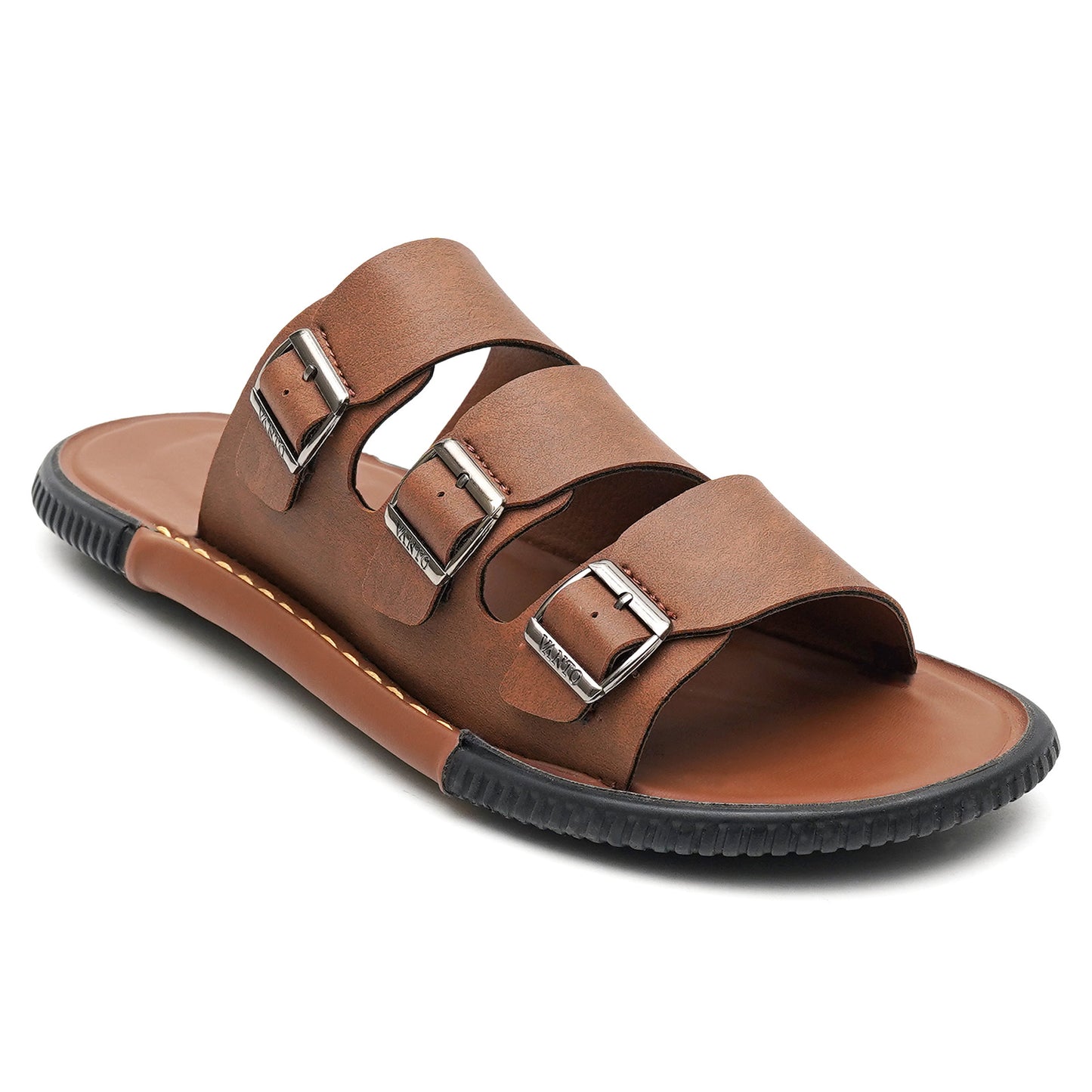 Men's Classic Triple Buckled Slippers