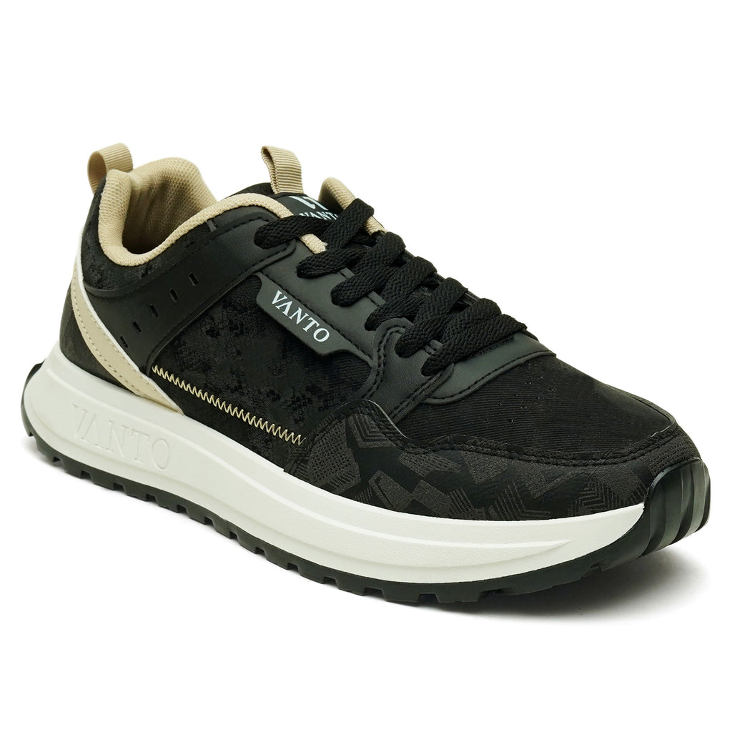 Buy Men’s Casual Sneakers in Black by vanto