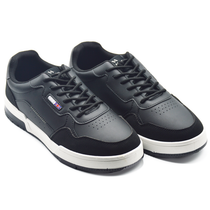 black leather sneaker for men by vanto