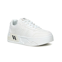 white chunky womens sneakers