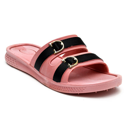 Women Double Buckled Slides
